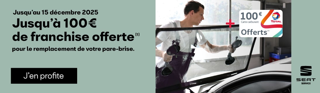 Carte carburant offerte pour tout changement de pare-brise